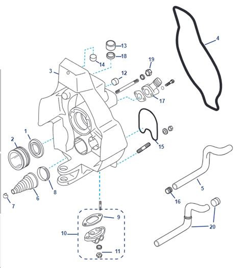 SOUFFLET CABLE INVERSEUR MERCRUISER BRAVO OEM 31659 74639 74639A2