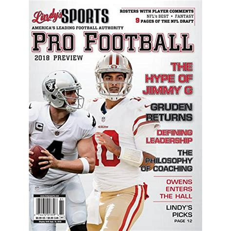 Lindys Sports Pro Football Preview 2018 Covers Vary Single Issue