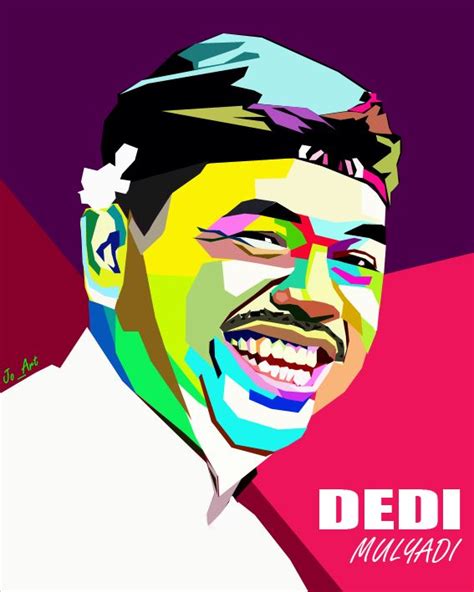 WPAP Mr Dedi Mulyadi Lukisan Wajah Kartun Lukisan