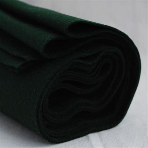 100 Pure Wool Felt Fabric 1mm Thick Made In Western Europe Dark Hunter Green Etsy