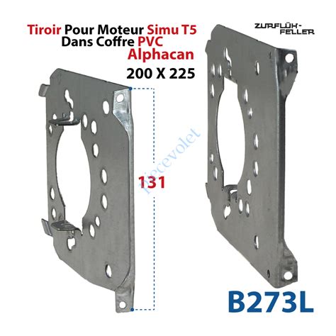 Zurflüh Feller B273L Tiroir Support Moteur Simu T5 Sans Clip en Acier