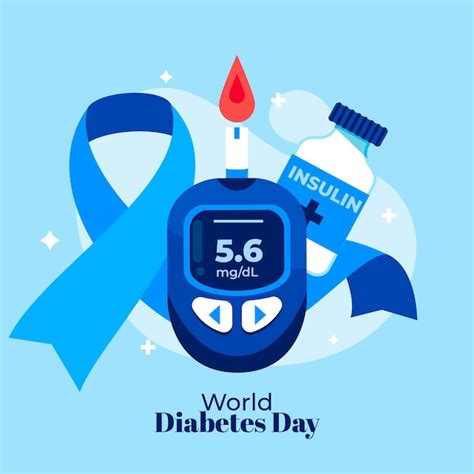 Premium Vector Flat Illustration For World Diabetes Day Awareness