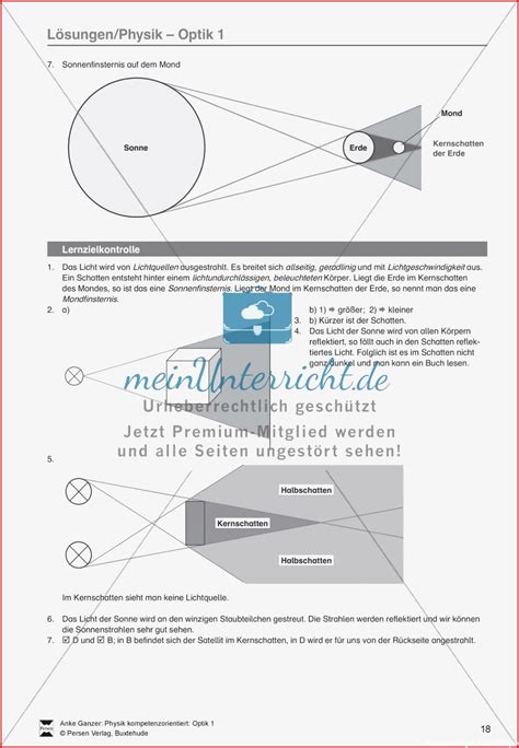 Optik Zusammenhang Zwischen Licht Und Schatten Sonnen Kostenlose