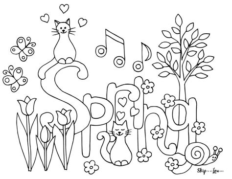 Spring Coloring Page Skip To My Lou Coloring Home