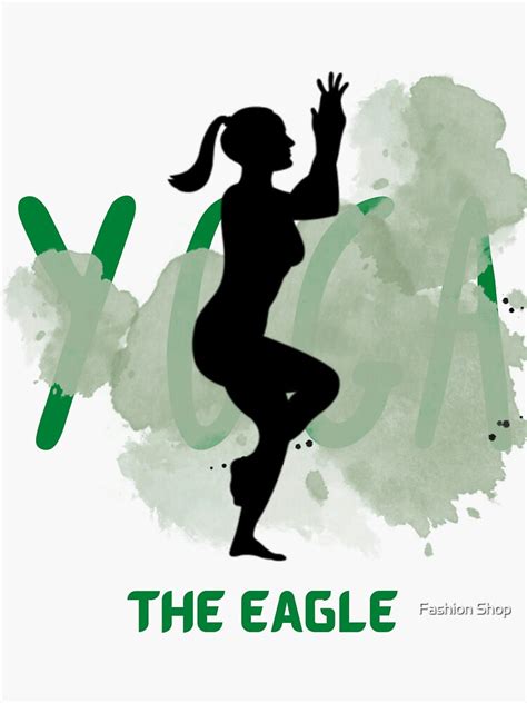 Eagle Yoga Pose Sticker For Sale By World Arabia Redbubble