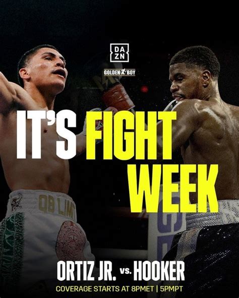 Vergil Ortiz Jr Vs Maurice Hooker D A Horario C Mo Y D Nde Ver La