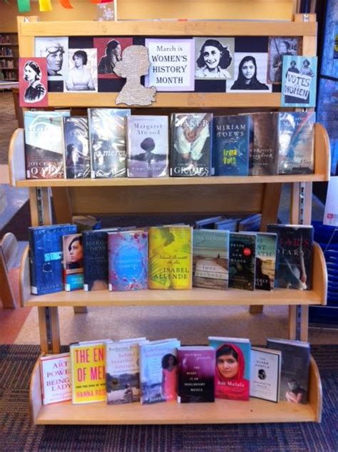 Women S History Month Library Displays Library Book Displays Book