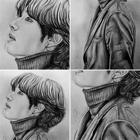 Aggregate Kim Taehyung Drawing Nanoginkgobiloba Vn