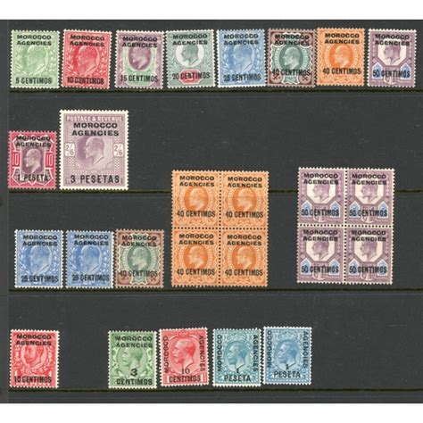 Kevii Kgv Mint Ranges Inc Blocks Presented On Two Stock Sheets