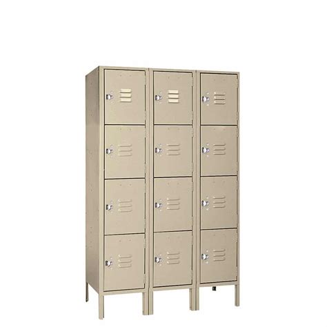 53523 Four Tier Metal Locker 3 Wide Standard Steel Locker Lyon