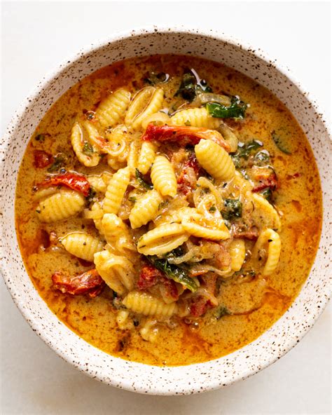 Brothy Cavatelli With Sundried Tomatoes Parmesan Justine Doiron