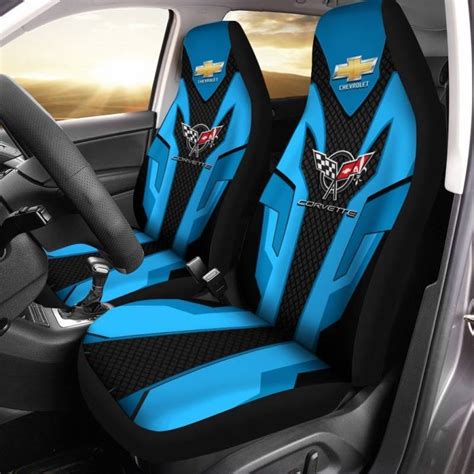 Chevrolet Corvette NCT Car Seat Cover Set Of 2 Ver 4 Blue