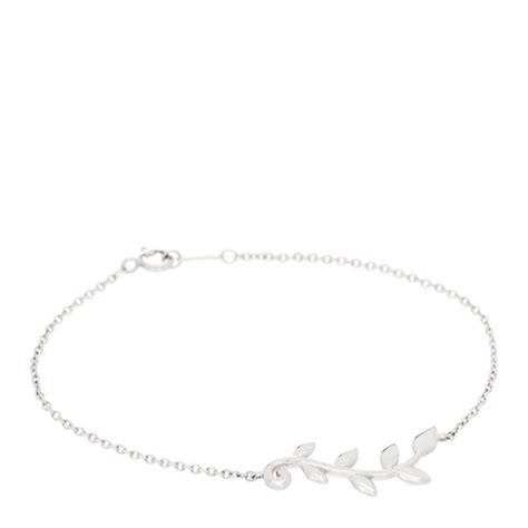 Tiffany Sterling Silver Paloma Picasso Olive Leaf Vine Bracelet 1152273 Fashionphile