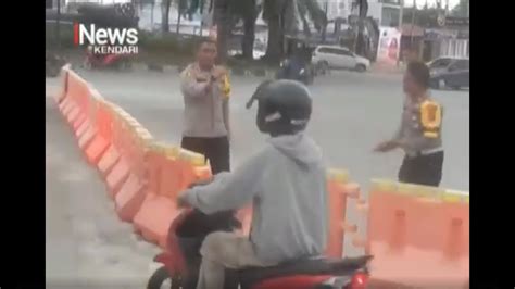 Urai Kemacetan Di Jalan Rusak Depan Spbu Martandu Polresta Kendari