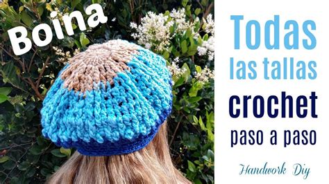 Cómo Tejer Boina A Crochet Con Puntos Altos En Relieve Todas La