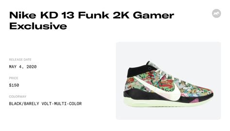 Nike Kd 13 Funk 2k Gamer Exclusive Ci9948 601 Raffles And Where To Buy