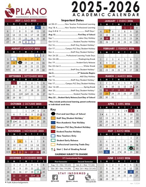 Pisd Calendar Plano Myra Courtney