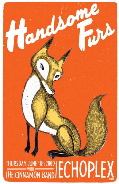 Matthew Buchanan • Handsome Furs Poster By Ivan Minsloff Via Poster