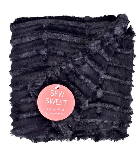 Oxford Black Lovie Sew Sweet Minky Designs