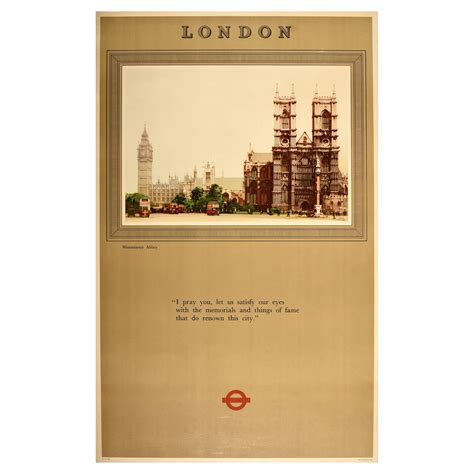 Original Vintage The London Underground Poster London Transport Tube