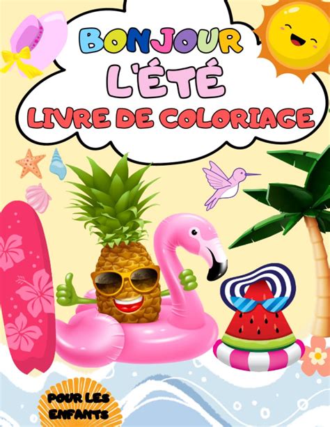 Buy Bonjour L T Livre De Coloriage Pour Les Enfants Pages Colorier