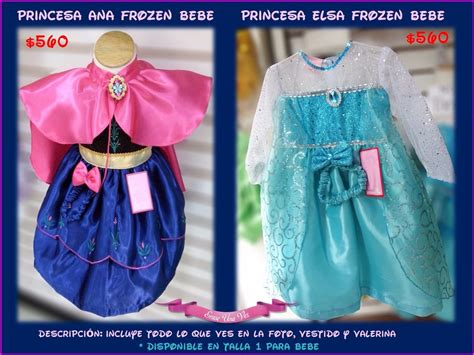 Vestido Ana & Elsa Frozen Bebe Disfraz Excelente Calidad - $ 599.00 en ...