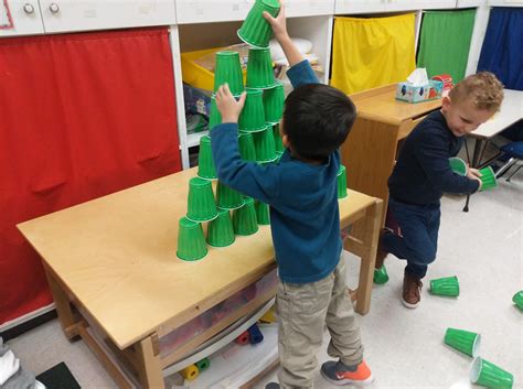 STEM Challenge Cup Stacking Eastminster Preschool