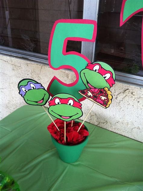 Ninja Turtles Centerpieces Ninja Turtles Birthday Decorations Jovan