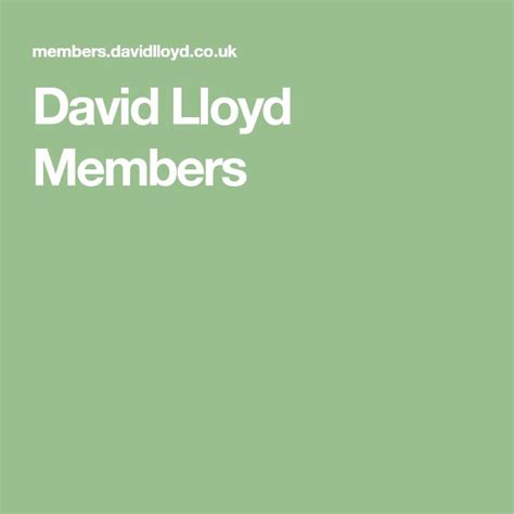 David Lloyd Members | Lloyd, Members, Fitness studio