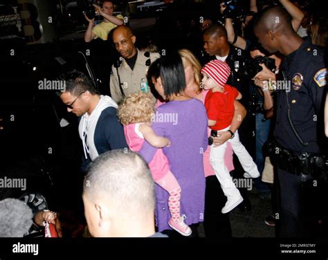 Katie Price Aka Jordan And Husband Peter Andre Arrive At Lax From