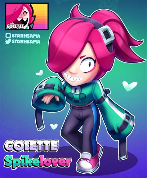 Colette Spikelover Skin Idea Brawl Stars Personajes De Juegos Retratos De Personajes