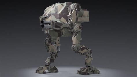 D Model Mech Faton Vr Ar Low Poly Cgtrader