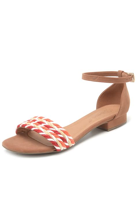 Sandália Bebecê Tiras Nude Compre Agora Dafiti Brasil