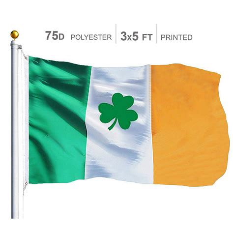 Irish Shamrock Flag D Printed Polyester X Ft Oriental Trading