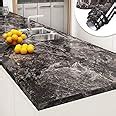 YENHOME Peel And Stick Countertops 24 X 200 Inch Sandstone Black Brown