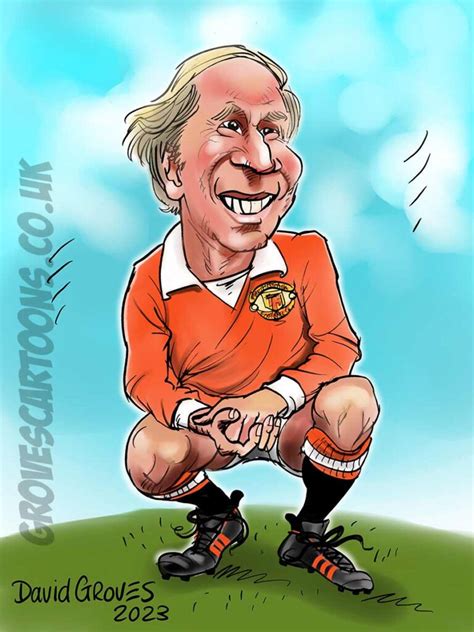 Bobby Charlton GROVES CARICATURES