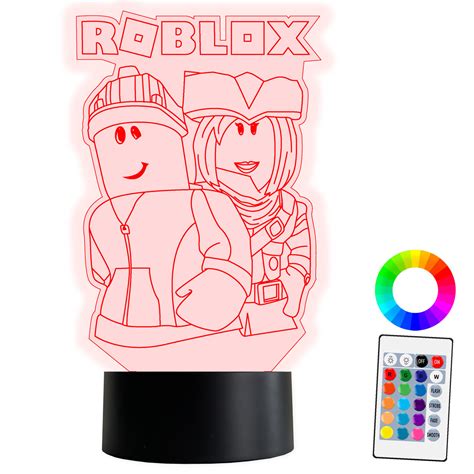 XL LAMPKA NOCNA LED 3D Roblox 16 kolorów Pilot IMIĘ Grawer Inna