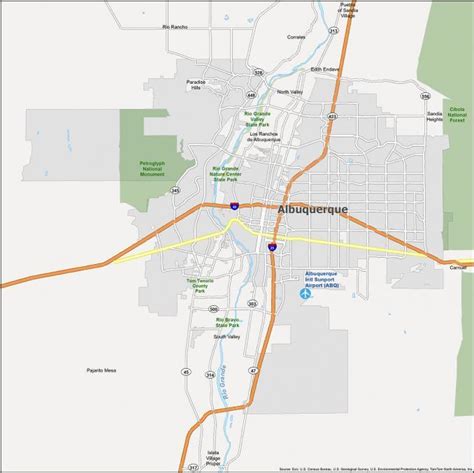 Albuquerque Map New Mexico Gis Geography