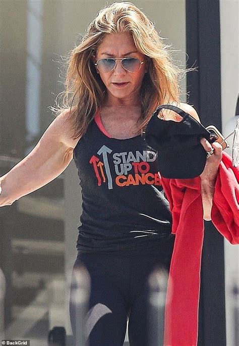 Jennifer Aniston 54 Is Toned And Taut As She Emerges From Workout