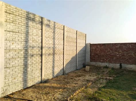 Panel Build Mm Grey Precast Concrete Compound Wall For House At Rs