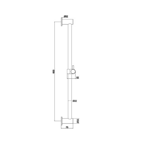 Jtp Inox Steel Slide Rail Kit With Handset Sanctuary Bathrooms