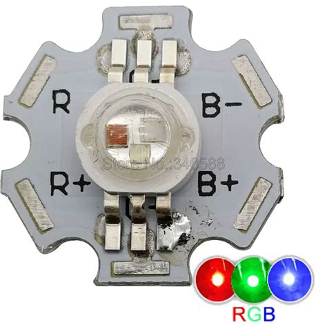 10pcs 3w Rgb Color High Power 6pin Led Chip Light Epileds 45mil Chip