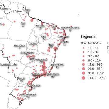 Mapa Dos Conjuntos De Bens Tombados Pelo Iphan No Brasil Fonte