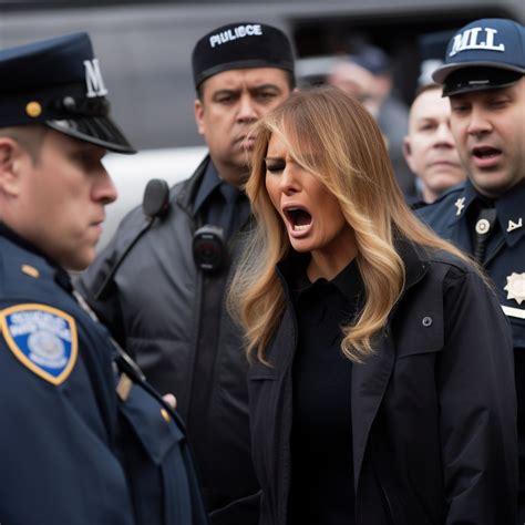 Melania Yelling At Police Ai Art Donald Trump Getting Arrested Ai