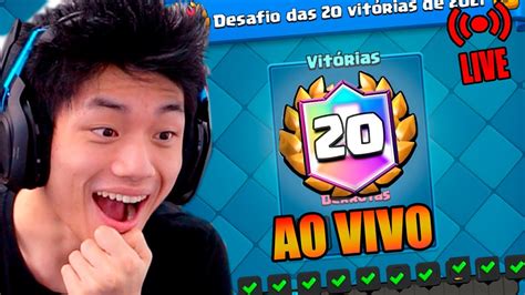 JOGANDO O DESAFIO DAS 20 VITÓRIAS CLASH ROYALE ATCHIIN YouTube