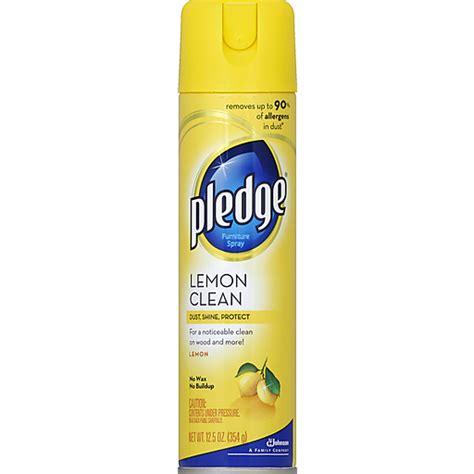 Pledge Furniture Spray Lemon Clean 12 5 Oz Floor Cleaners Foodtown