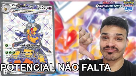 O Dia Da Vespiquen Ex Ainda Vai Chegar Gameplay Pok Mon Tcg Live