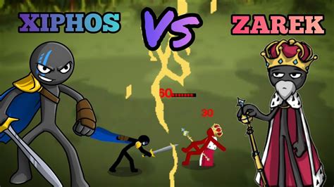 New Xiphos Vs King Zarek Stick War New Update Funny Moments Epic