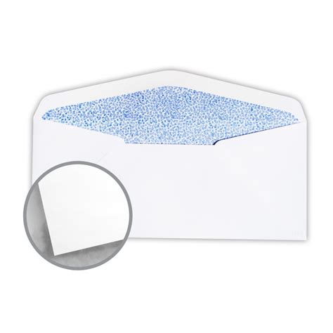 White W Blue Security Tint Envelopes No 10 Window 4 1 8 X 9 1 2 24