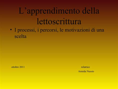 Didattica Letto Scrittura Ppt